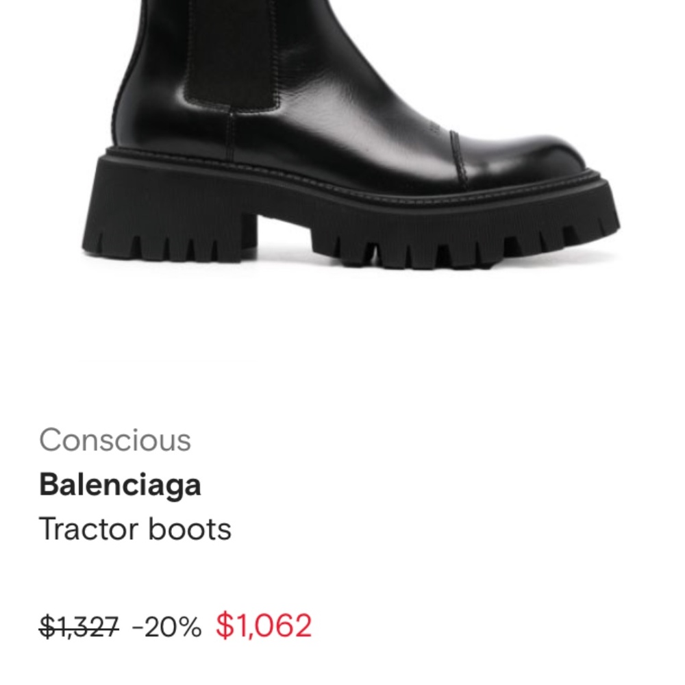 Balenciaga Tractor Boots - Picture 8 of 11